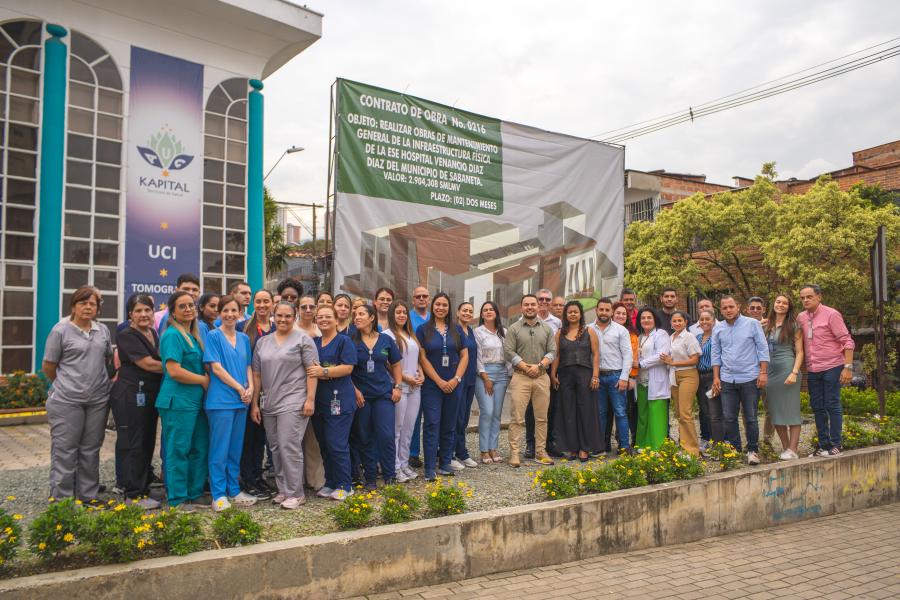 Comienzan las obras de remodelacin en el Hospital Venancio Daz Daz de Sabaneta!