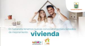 En Sabaneta tenemos nuevas convocatorias para subsidios de mejoramiento de vivienda