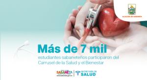 Más de 7 mil estudiantes sabaneteños participaron del Carrusel de la Salud y el Bienestar