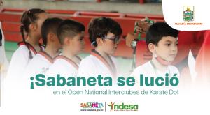 ¡Sabaneta se lució en el Open National Interclubes de Karate Do!