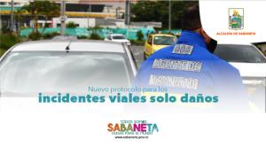 Nuevo protocolo para los incidentes viales solo daños