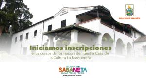 ¡Iniciamos inscripciones en los cursos de formación de nuestra Casa de la Cultura La Barquereña!