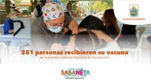251 PERSONAS RECIBIERON SU VACUNA EN LA PRIMERA JORNADA NACIONAL DE VACUNACIÓN