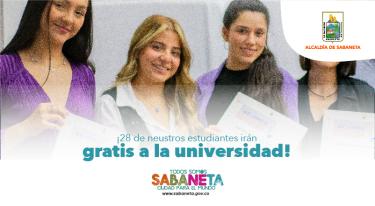 ¡28 de nuestros estudiantes irán gratis a la universidad!
