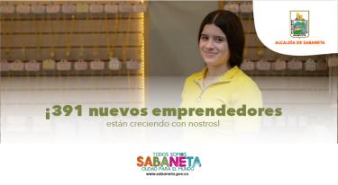¡391 nuevos emprendedores están creciendo con nosotros!