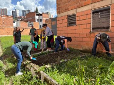 Aliadas del Sur cuenta con nueva huerta comunitaria.