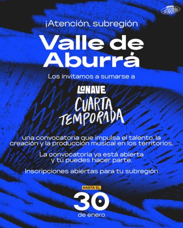 ¡El talento musical de Sabaneta se sube a La Nave 4.0 ! Abiertas las inscripciones hasta el 30 de enero.
