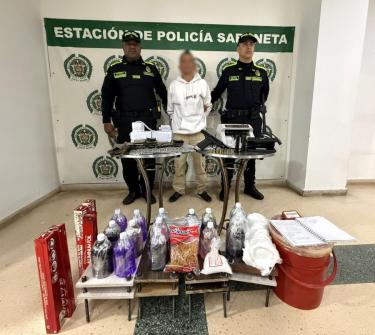 En Sabaneta capturamos a un hombre por falsificación de moneda en Sabaneta.