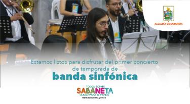 Estamos listos para disfrutar del primer concierto de temporada de nuestra banda sinfónica