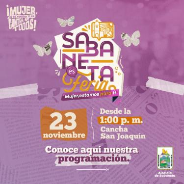 ¡Sabaneta conmemora el 25N con un espacio para toda la familia!