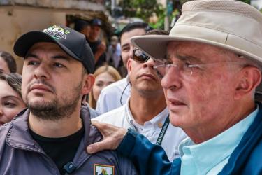 'Sabaneta tiene corazón'. Expresidente Uribe.