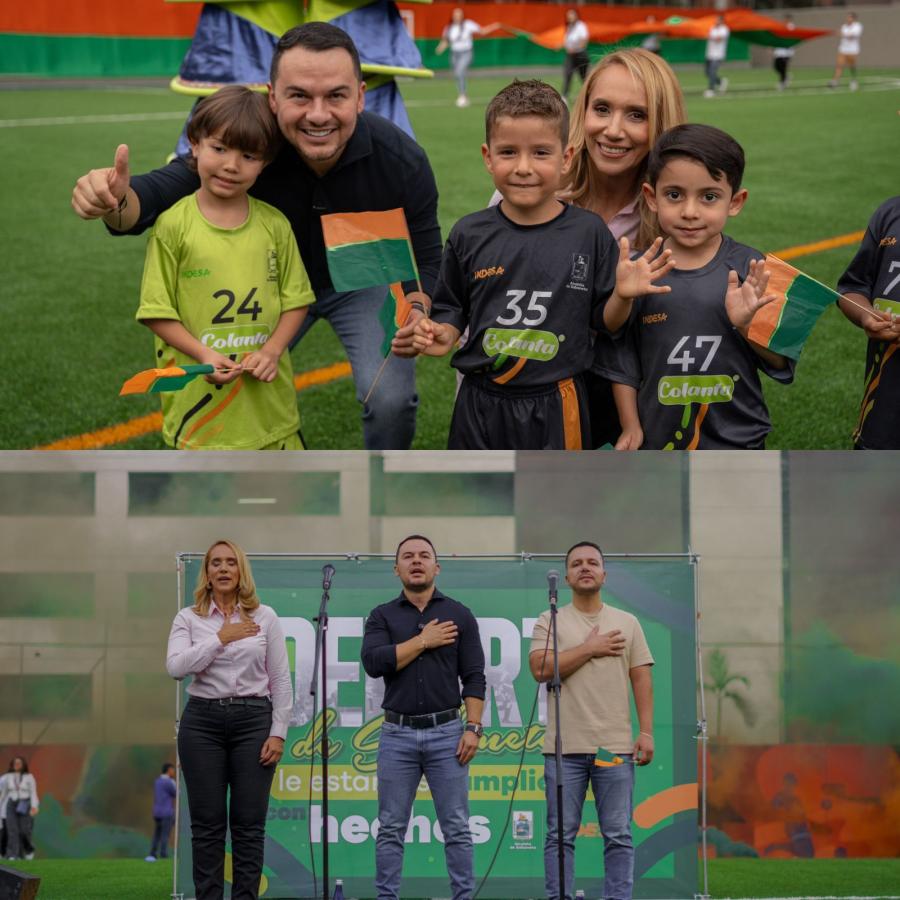 Sabaneta reabri� las puertas de la cancha sint�tica de la Unidad Deportiva Zona Sur